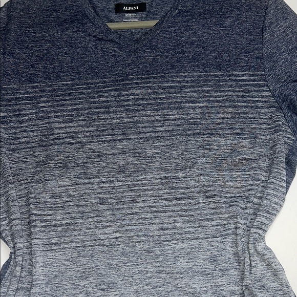 Giorgio Armani Men's Navy and Light Gray Tee - Picture 4 of 7